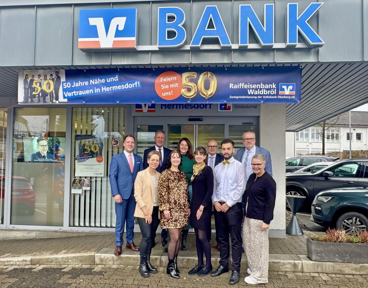 Volksbank Oberberg eG | 50 Jahre Erfolgsgeschichte in Hermesdorf